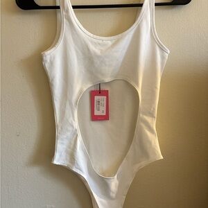 Edikted White XS Bodysuit